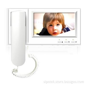 7 inch TFT Color Video Door Phone with Remote Unlocking Function